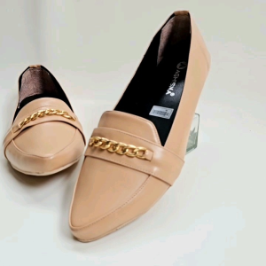 Flatshoes Sepatu Wanita Flat Shoes Kerja Balet Kekinian Variasi Rantai Elegan
