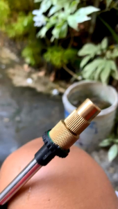 NOZEL SPRAYER KUNINGAN LUBANG 1 JANTUNG ORIGINAL SWAN