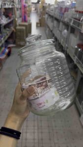 APPN(มีคลิปรีวิวสินค้า) โหล โหลแก้ว โหลแก้ว โหลดองเหล้า โหลกระเทียม โหลเชอรี่ โหลใส่ของดอง โหลใส่ลูกอม โหลใส่อาหาร โหลแก้วมีฝาปิด โหลแก้ว2450ML โถแก้วใบใหญ่ ความจุ2450ML สินค้าพร้อมจัดส่ง (1996881278)