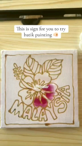 WOODEN BATIK PAINTING KIT (15CM X 15CM)