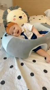 ( Tặng kèm 01 thảm chân ) Ghế Tập Ngồi và ghế ăn dặm cho bé ( gồm vỏ và ruột bông tinh khiết)