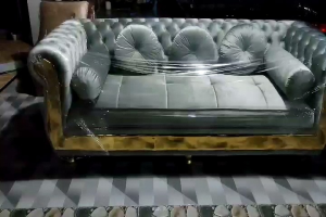Rama sofa - sofa chesterfield set list gold kualitas premium mewah sofa ruang tamu sofa klasik sofa modern terbaru sofa scandinavian sofa retro kursi sofa kancing seribu