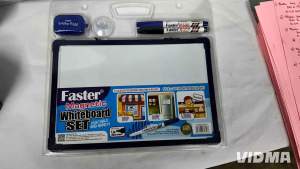 FASTER MAGNETIC WHITE BOARD SET A4/A3