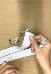 Dây kéo răng cước số 5 loại tốt bán combo 10m dây đầu kéo bán riêng combo 10cái