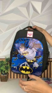 Tas troli anak laki-laki free dompet laki laki banyak karakter banyak gambar karakter Betmen dan kaptain amerika