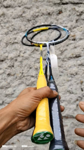 Raket Badminton Bulutangkis Fre tas dan grip bahan carbon
