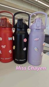 ถุงมิส ชยน กระบอกน้ำเก็บเย็น 1.7 ลิตร สแตนเลส 316 สามารถกระบอกความเย็นของยุค แก้วเก็บความเย็น พร้อมหลอด และส่งไปในช่องกางที่ช่วยเยี่ยมช้น้ำร้อน/เย็น