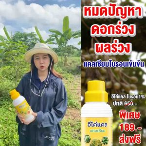 อีโค่แคล แคลเซียมโบรอน คีเลต เพิ่มการผสมเกสร ลดการหลุดร่วงของผล ลดปัญหาผลแตก ขนาด1ลิตร