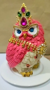 นกฮูกมหาทรัพย์บริวารพระแม่ลักษมี (2ตัว) นกฮูกถวายขอพระแม่ลักษมี ขอโชคลาภ เงินทอง ความรัก สูง15ซ.ม. สินค้าพร้อมส่ง parzoaroma