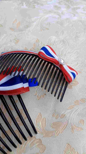 หวีสับลายธงชาติ  หวีเสียบผม หวีสับลายต่างๆ หลายรูปแบบ (พร้อมส่ง)