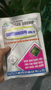Thuốc trừ bệnh CYLEN 500WP ( gói 100g)-DIMETHOMORPH 500g/kg lưu dẫn 2 chiều đặc trị nứt thân xì mủ vàng lá thối rễ do Phytophthora Sương mai