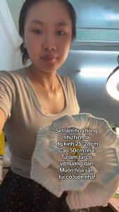 Nguyên liệu làm hoa hồng khổng lồ đường kính 25cm và cao 50cm có kèm video hướng dẫn
