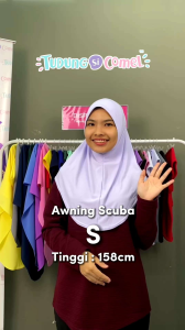 Tudung Sekolah Putih Nila Tudung Awning Scuba Original Tudung Si Comel Tudung Sarung Awning on point Tudung Sekolah Rendah Tudung anak