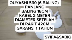 KIPAS ANGIN / KIPAS GANTUNG 20W 6 BALING OUYASHI 560