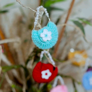 Bini inspired crochet coinpurse crochet earpods case or earpods holder