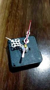 mesin jam jarum ukir + batrai suara hening