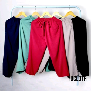 Celana Wanita Kekinian: Celana Kulot Cringkle Airflow PREMIUM Terbaru