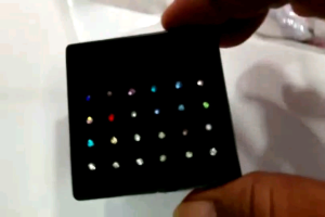 Anting Hidung Tindik Nose Stud Isi 24Pcs Putih & Warna