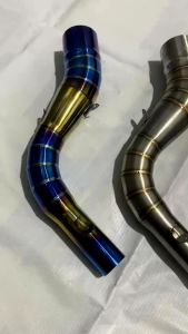 Pipa sambungan knalpot model samlong mio beat scoopy fino dan all motor metik warna bluemoon dan titan