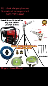 PAKET HEMAT SPRINKLER BIG GUN 2 INCH PY-40 KOMPLIT POMPA PEMADAM 9 HP