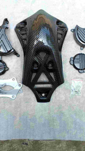 Tutup Mesin Kawasaki Klx 150 Full Set Carbon Celup WTP Motip 56 Dtracker 150 Klx Bf Klx S Klx L Engine Guard