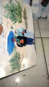 foto ukuran  20x30 + bingkai mdf