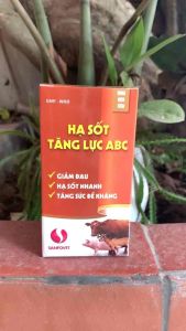 Hạ Sốt Tăng Lực ABC – Hỗ Trợ Hạ Sốt Tăng Sức Cho Heo Bò Gà Vịt (20ml không hộp / 100ml có hộp)