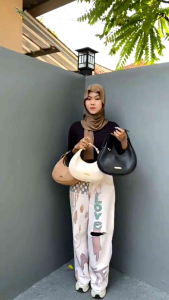Moon Bag 3 in 1 Tas Wanita Slingbag Tas Selempang Underarm Bag Shoulder Bag