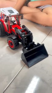 รถไถนา#รถไถนาของเล่น#รถแทรกเตอร์พรวนดิน#ฝาครอบ #รถเกี่ยวข้าวพรวนดินคันใหญ่ รถไถนา มีลาน เข็นวิ่งได้