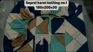 sprei anti geser full karet keliling 180x200 no 1 tinggi kasur 40.. 35