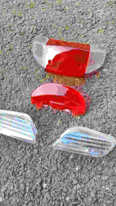 Mika Legenda 2 Fullset Standar Stoplamp Merah set Sein depan dan Sein Belakang Putih Mika Stop Lamp Honda Astrea Legenda 2 Detail Percis Ori