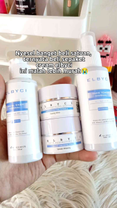 PROMO 4 IN 1ELBYCI CREM platinum siang dan malam toner dan facial wash
