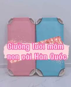 [HCM] GIƯỜNG LƯỚI CHO BÉ - GIƯỜNG LƯỚI MẦM NON VẢI LƯỚI HÀN QUỐC CAO CẤP
