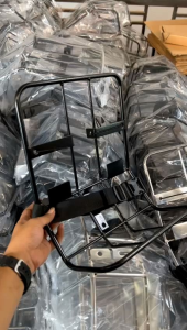 Middle midle rack rak tengah vespa model biasa pipa lama super sprint pts vbb dsb hitam & chrome bagus murah grosir eceran