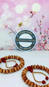 gelang satu pasang kayu bidara arab model serutan