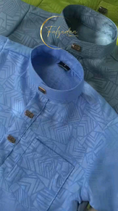 Setelan Koko Kurta Katun Embos motif etnik terbaru lebaran 2024 setelan muslim anak