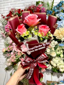 ดอกไม้เข้าช่อ ไซส์เล็ก(ดอกไม้ปลอม)