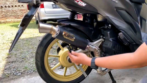 Knalpot Desain Aerodinamis & Aksesoris Motor Berkualitas
