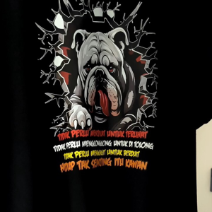 Max Bb 150 Kg Bull Dog Fat Kaos Wanita Pria Kaos Jumbo Big Size 2XL3XL4XL5XL6XL7XL Pria Dan Wanita Bahan Semi Katun Combed