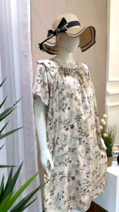 Daster rayon midi dress muat BB (40kg-90kg) maudi by ayuri