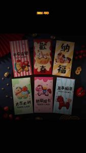 6 pcs 2026 CNY Red Packet The Year of Fire Horse Hong Bao for Chinese New Year - Local Seller