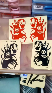 Stiker Cutting Motor Helm Motif Viral Variasi Kekinian 1 Pasang Logo Reflektif Sheet