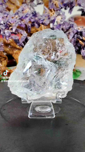 天然收藏等级喜马拉雅阿赛斯特莱白水晶原石摆件Natural Collection Himalaya Satyaloka Azeztulite Clear Quartz Crystal Ornament SAT20