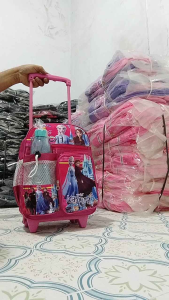 TAS TROLI ANAK PEREMPUAN PAUD BONUS BOTOL MINUMAN / Tas Troli Ukuran  12 inch Dan 14 inch