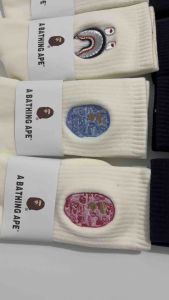(1 Pair) Embroidered BAPE Socks High & Mid Cut Premium Quality