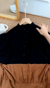 SABRINA BLOUSE LENGAN BALON POLO LINEN