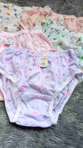 MELINA Celana Dalam Wanita Katun Kaos Bunga Jumbo