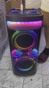 (งานไทย) ประกัน1ปี ลำโพงบลูทูธ SOUNDMILAN ML220 8นิ้วดอกเบิ้ล ลำโพงล้อลาก เบสแน่น เสียงดี ไมค์ลอย2ตัว