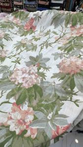 Vải linen tưng bố hoa sớ cộng hàng dày. Khổ vải 14m
