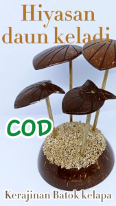 Hiyasan Meja Batok Kelapa & Dekorasi Ruang Tamu Mewah